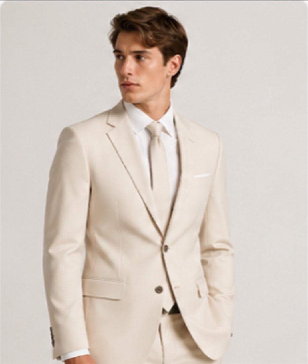 Terno Masculino Slim Off White: Sofisticação e Estilo Impecável
